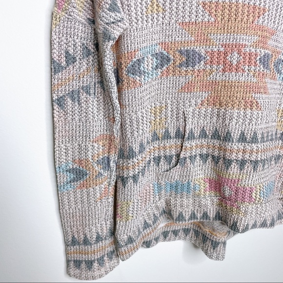 Aztec Print Pullover Hoodie Sweater - Picture 5 of 10